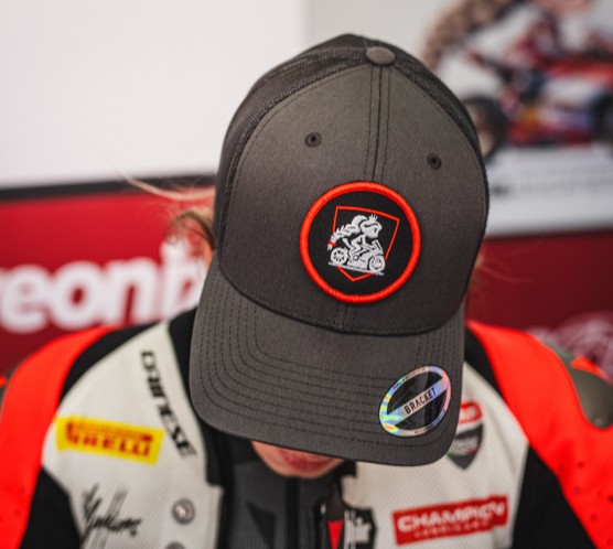 BRACKET x Sabina Ducatista Velcro Patch and cap different colors